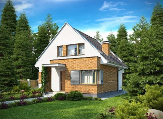 Дачные дома с мансардой и верандой - фото6