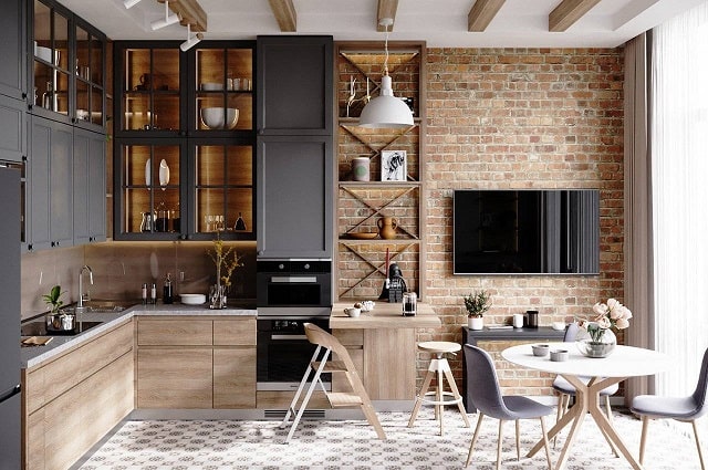 Кухня в стиле лофт: характерные черты и особенности - фото1