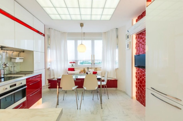 Интерьер кухни площадью 12 кв. метров (дизайн, идеи) - фото6