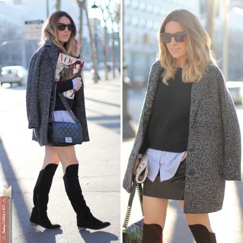 С чем носить ботфорты на низком каблуке? - фото 5 С чем носить ботфорты на низком каблуке? - фото 5