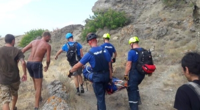 Житель Екатеринбурга сорвался с горы Меганом в Крыму