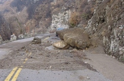 В Ореанде сошел оползень 