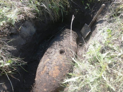 Фугасную авиабомбу весом в четверть тонны нашел на огороде житель Бахчисарайского района