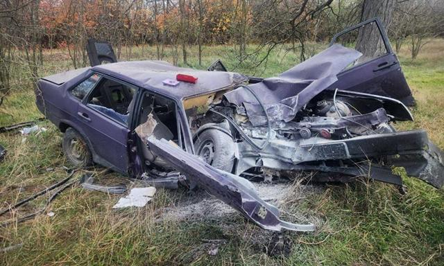 В Советском районе Крыма «ВАЗ» врезался в дерево, погиб водитель