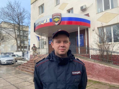 Участковый инспектор полиции в г. Саки спас жизнь пенсионерке