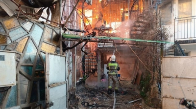 На улице Кирова в Ялте одновременно сгорели три дома