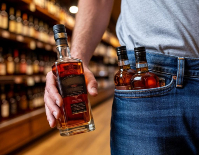 В городе Саки задержали с поличным похитителя алкоголя