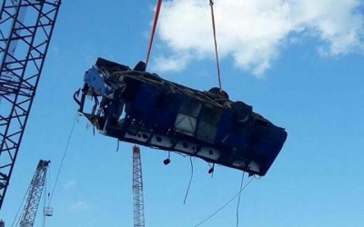 Водитель автобуса, слетевшего с пирса в Керченский пролив, проведет в колонии 4,5 года