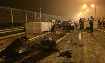 На Керченском мосту в результате ДТП погибли водитель и пассажир «Mercedes-Benz».