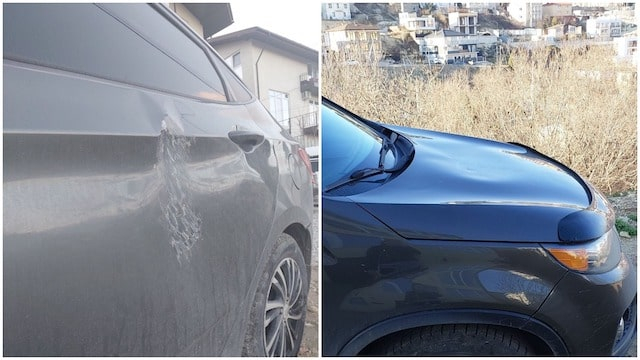 В Гагаринском районе неизвестный устроил погром на двух улицах