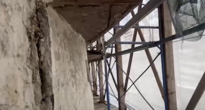 В Крыму россияне уничтожили уникальную древнюю фреску Ханского дворца