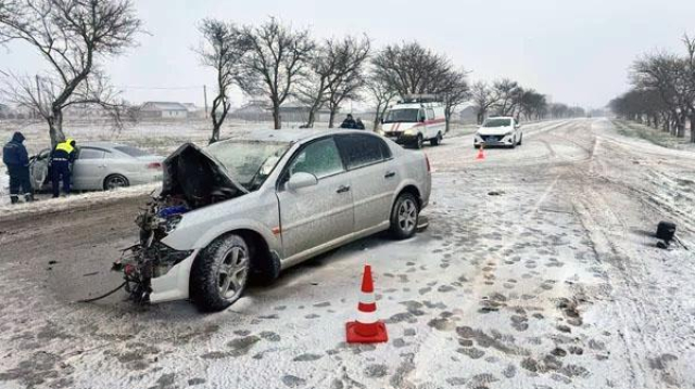 В ДТП в Черноморском районе пострадали двое водителей