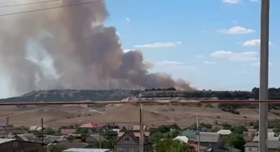 Масштабный пожар возле Симферополя – огонь распространился на площади более 200 га