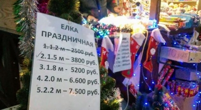Слишком дорого: предновогодняя ярмарка в Симферополе не вызвала ажиотажа