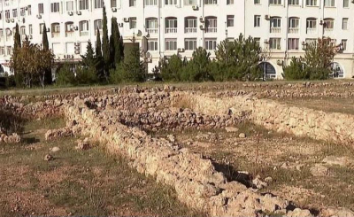 Во время строительства дороги обнаружены остатки античных сооружений