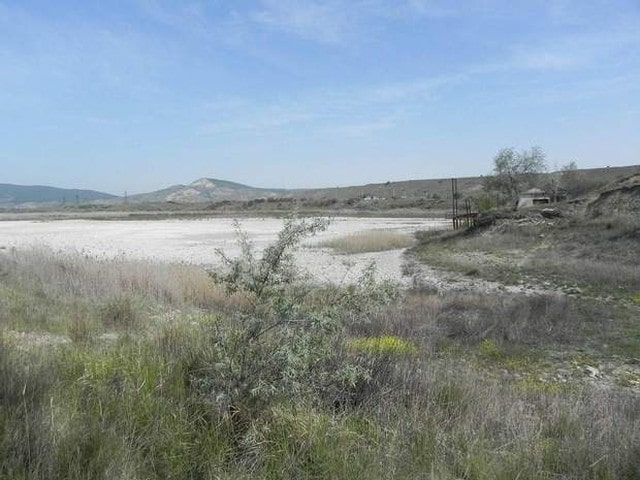 Коктебельское водохранилище совсем обмелело