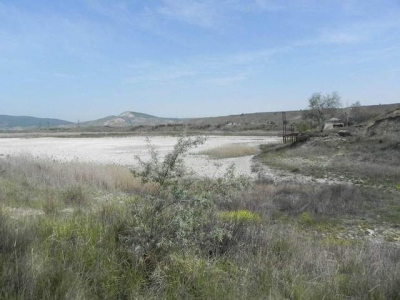 Коктебельское водохранилище совсем обмелело