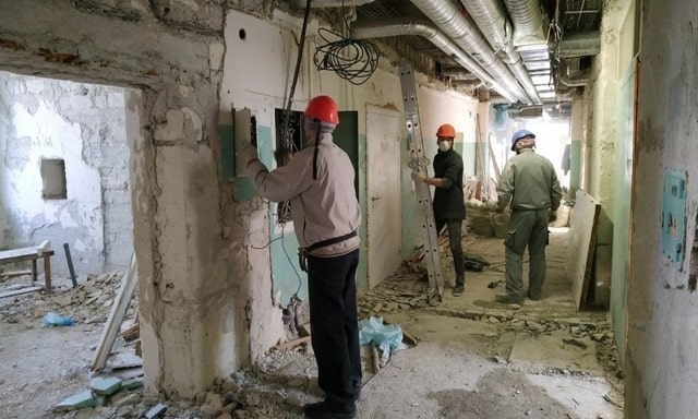 В поликлинике онкодиспансера в Севастополе идут ремонтные работы