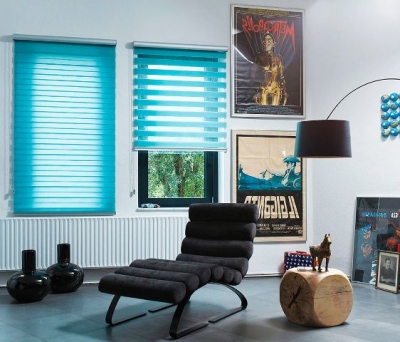 Жалюзи «зебра» на пластиковые окна без сверления (обзор, идеи, фото)