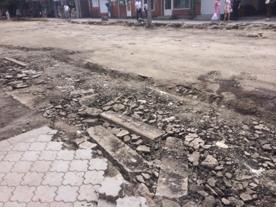 На месте скандального рынка в Симферополе начались ремонтные работы