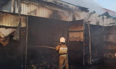 Пожар на СТО: для ликвидации огня понадобились дополнительные силы