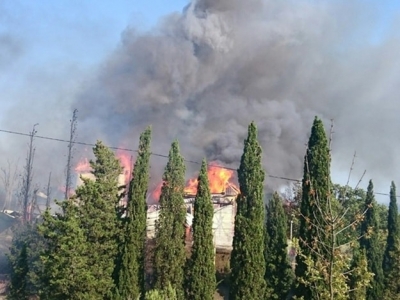 Пожар в Форосе: в огне сгорели документы и вещи детей, которые отдыхали в нелегальном лагере