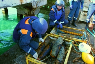 Завершилась операция по поднятию боеприпасов с судна «Жан Жорес»