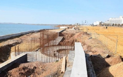 В Саках сорвалось строительство набережной