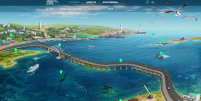 Вместо моста через пролив - котики