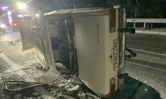 По дороге в Ялту «Москвич» столкнулся с диким кабаном