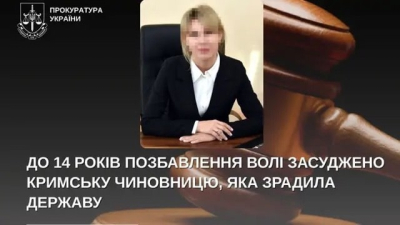 Оккупационная министр экологии Крыма осуждена в Украине к 14-ти годам лишения свободы