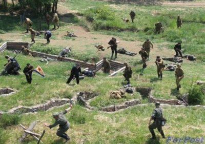 Во время имитации боя парень ранен по-настоящему