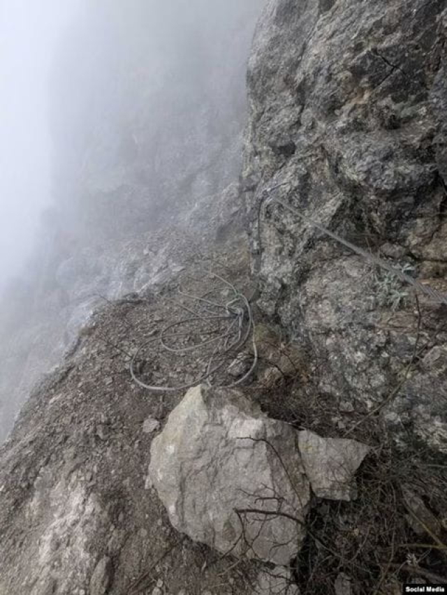 На горе Ильяс-Кая закрыли для туристов участок Виа-Ферраты