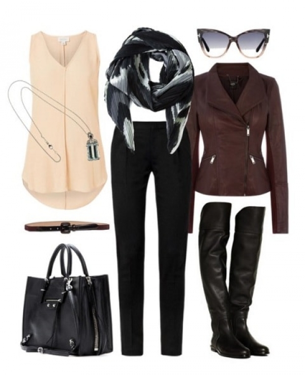 С чем носить ботфорты на низком каблуке? (фото)