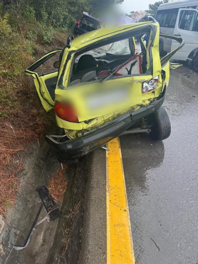 В тройном ДТП в Алупке пострадала водитель «ДЭУ Матиз»