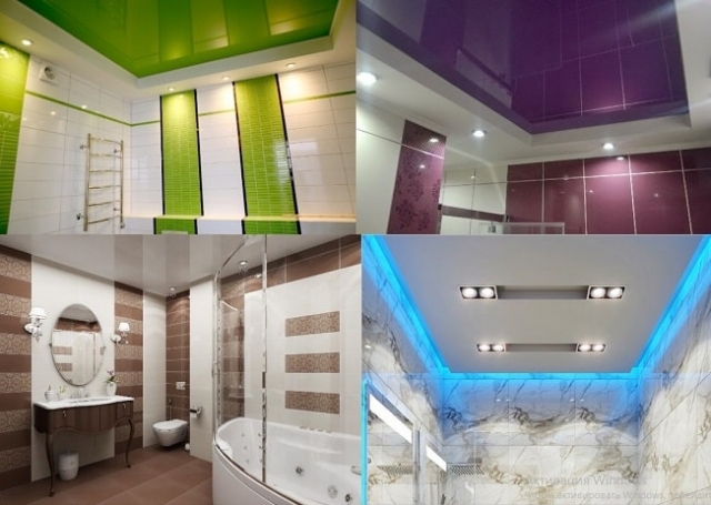 Натяжной потолок для ванной комнаты: какой выбрать, плюсы и минусы