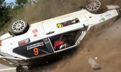 На гонках «Байдары-2025» автомобиль врезался в столб и перевернулся 4 раза