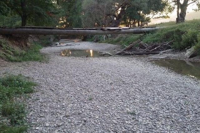 В Крыму пересохли речки Бельбек и Кача