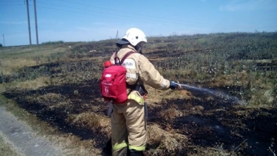В Кировском районе едва не загорелось пшеничное поле