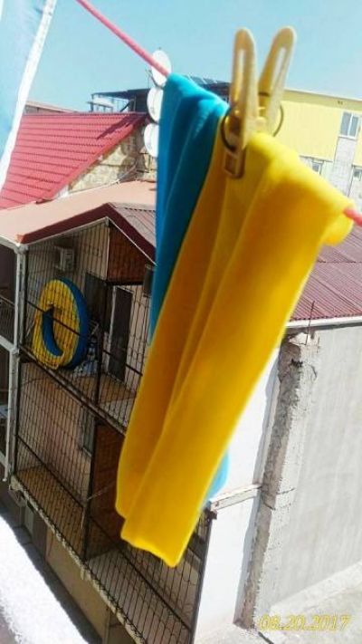 Смело и креативно крымчане поздравили Украину с Днем Независимости