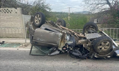 В Симферопольском районе автобус столкнулся с легковым автомобилем, еще один сгорел в городе
