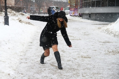 В Крыму выросло число пострадавших из-за гололеда