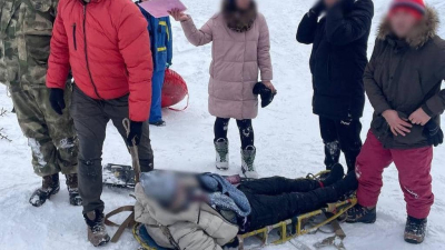 Сильный ушиб головы получил мужчина, катаясь на Ай-Петри