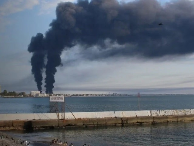 Ракетная атака на нефтебазу под Феодосией оказалась удачной