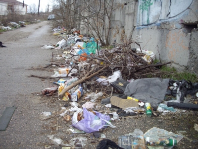 Зарастают мусором