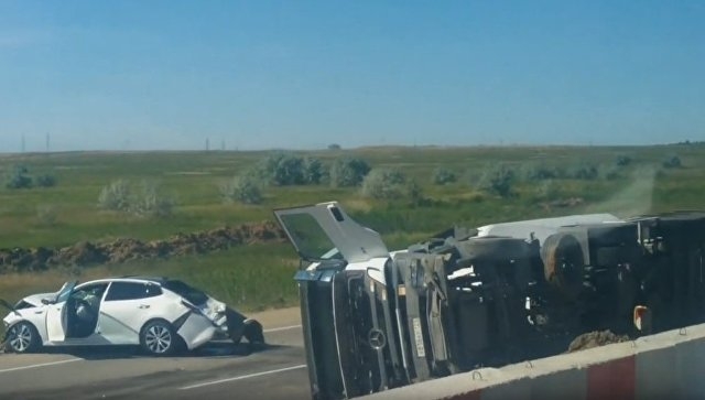 12 июня Крым отметил несколькими авариями на трассах