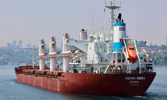 Российский балкер «Матрос Кошка» вывез из Крыма очередную партию ворованного зерна