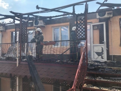 Во время пожара в пансионате «Арсенал» пострадали 5 человек (видео)