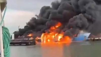 Атака по порту «Кавказ» - затонул железнодорожный паром «Конро Трейдер»